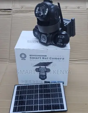 Kamera ya CCTV ya WiFi yenye Lensi Tatu Inayotumia Nguvu za Jua/AC