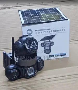 Wireless WiFi Solar Security CCTV Camera, 3 Lenses, 360°