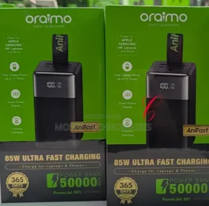 Oraimo PowerJet 501 50,000mAh 85W Power Bank ya Kuchaji Haraka