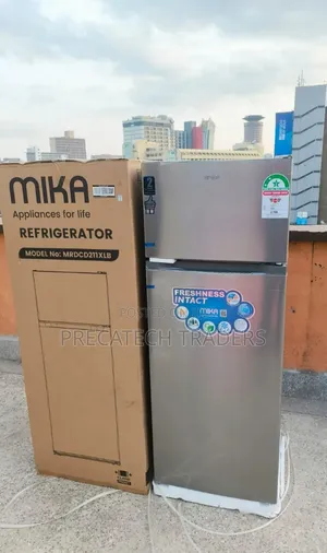 MIKA 211L Double Door Fridge - Brand New