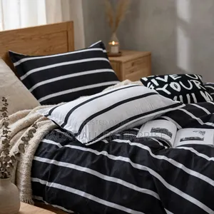 Seti ya Duvet Milia Nyeusi na Nyeupe - 6x6/6x7 - 6PCS - Mpya