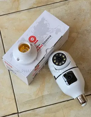 Kamera ya Balbu ya V380 App Dual-Lens PTZ ya Ndani