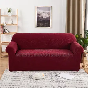 Maroon 3-Seater Sofa Cover - Brand New