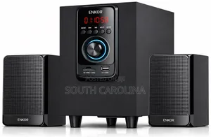 ENKOR 2.1 Channel Bluetooth Speaker System with Subwoofer