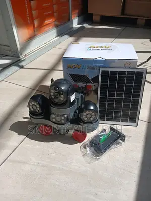 Kamera ya Usalama ya V380 Pro Triple Lens 4G Solar CCTV