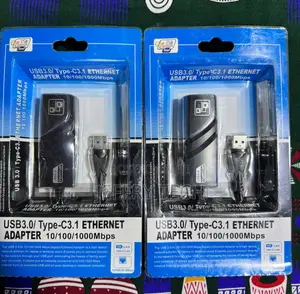 Black Gigabit USB 3.0 Ethernet Adapter