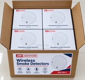 A-Zone Wireless Smoke Detector with Backup Battery
