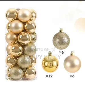 Set ya Christmas Decor Balls - 24pcs, 6cm