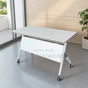 Meza Nyeupe ya Mafunzo ya 1200mm | Dawati la Ofisi ya Nyumbani