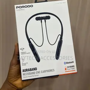Porodo Soundtec Viora Wireless ENC Neckband Bluetooth 6.0 Earphones