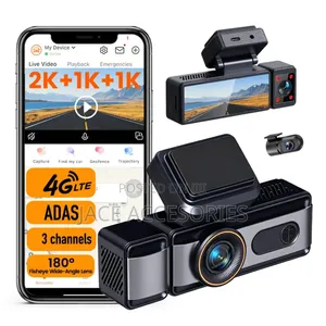 Dashcam Mpya ya 4G 3-Way Azimio la 4K