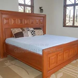 Executive Panel Hardwood King Bed Frame