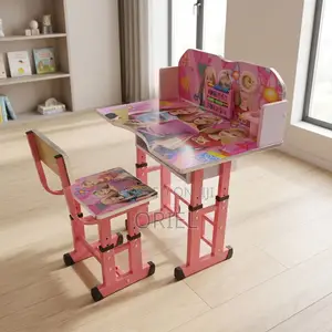 Set ya Meza na Kiti cha Kusomea Watoto - Samani za Ergonomic