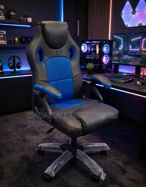 Executive Gaming Chair - Bluu/Nyeusi Racing Style - Mpya