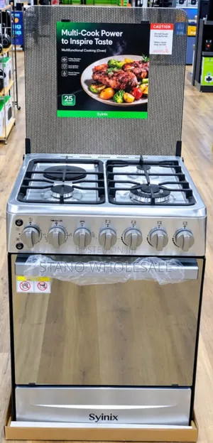 Brand New Syinix 60x60 Standing Cooker - 4 Burners