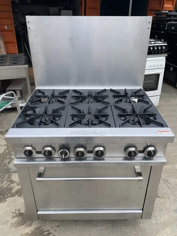 Industrial Six Burner Gas Cooker - 1