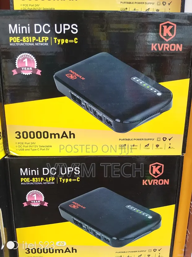 Kvron Poe 831p 30,000mAh Mini DC UPS - 1