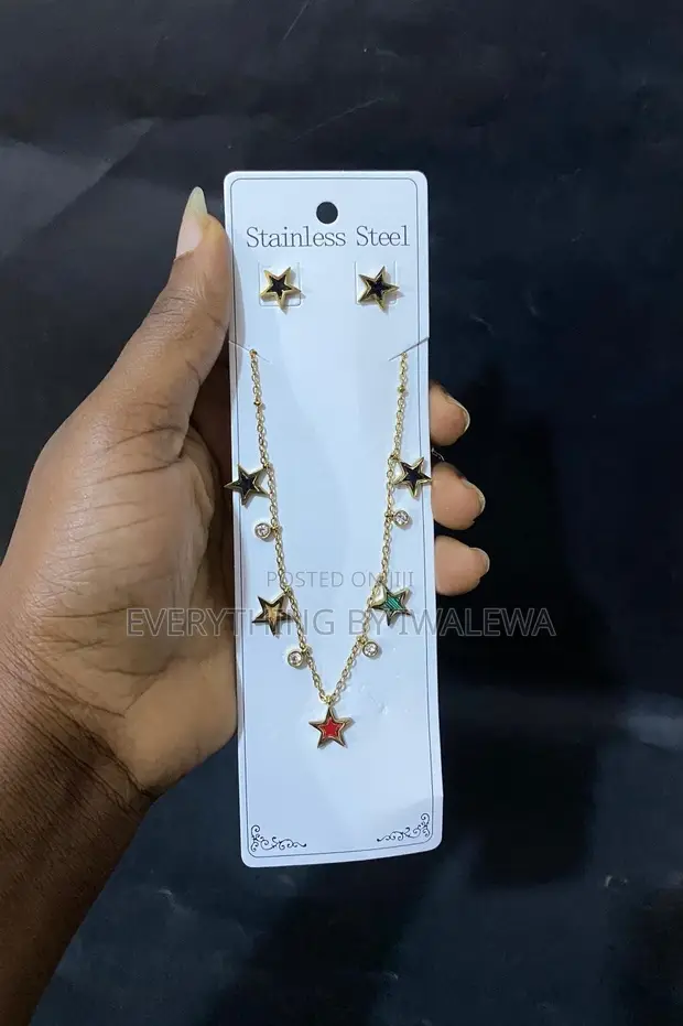Charm Necklace and Earring Set - 1