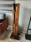 Decorative Rustic Wooden Standing Light - 1