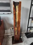 Decorative Rustic Wooden Standing Light - 2
