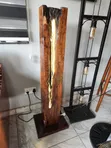 Decorative Rustic Wooden Standing Light - 4