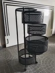 Clean Used Kitchen Storage Rack - Black Steel - 2