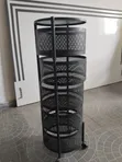 Clean Used Kitchen Storage Rack - Black Steel - 3