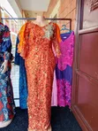 Orange Lace Dress - Size 16 - 4