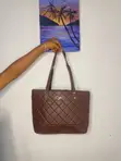 Spacious Leather Tote Bags - 4