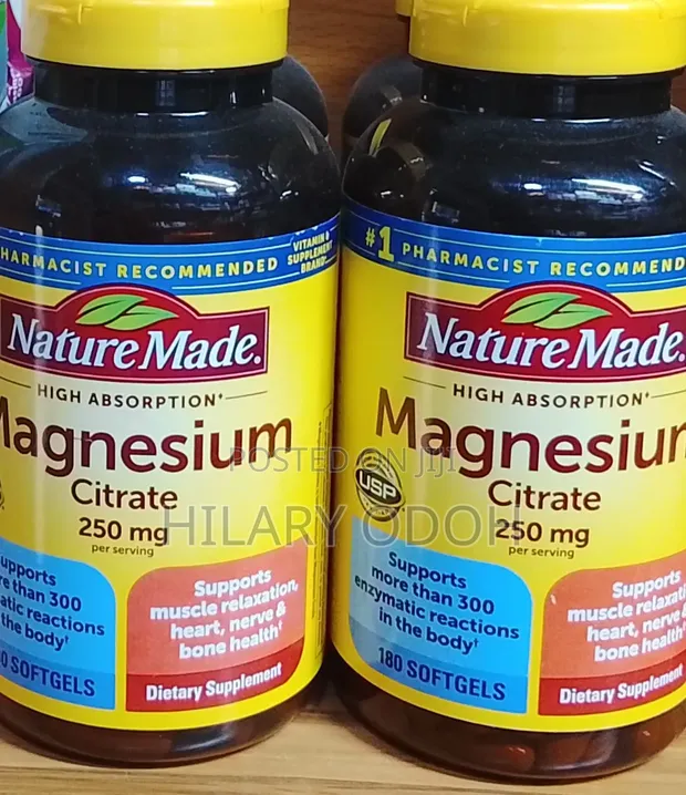 Nature Made Magnesium Citrate 250mg 180 Softgels - 1
