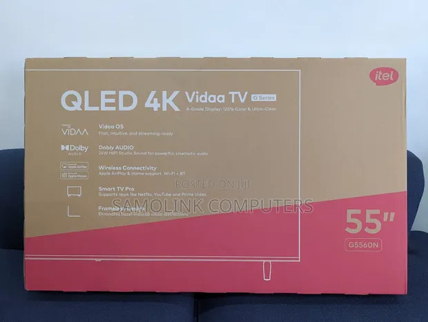 Itel 55" 4K QLED Smart TV (VIDAA OS) - 1