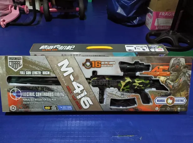 M416 Tactical Toy Blaster Gel Ball Rifle (Black) - 1