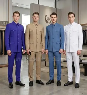ST Vincent Safari Suits - Men's Formal White