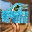 Beaded Handbag - Classic Blue - 1