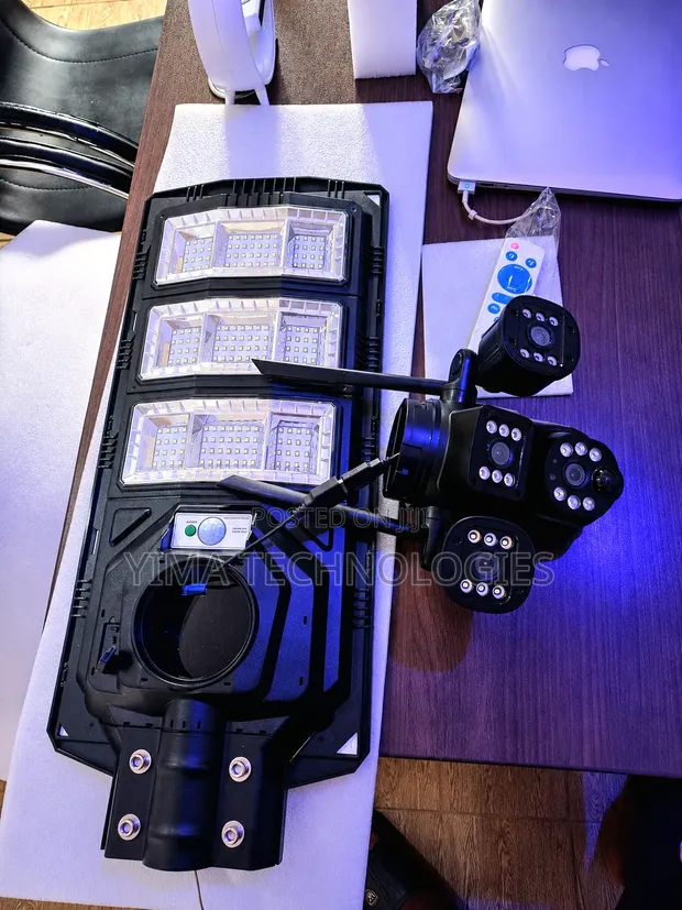 2-In-1 Solar Light & Tri-Lens Solar CCTV Camera - 1