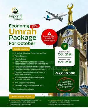 October Umrah Package by Imperial Travels