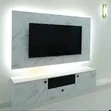 Brand New TV Console with LED Lights - White - 2