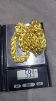 24 Karat Gold Chain and Pendant - 3