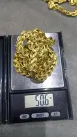 24 Karat Gold Chain and Pendant - 5