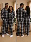 3-in-1 Plaid Unisex Pyjamas - 4