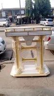 52x42 Inch White & Gold Podium - 2