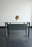 Modern White & Grey Office Desk with Mobile Pedestal - 2