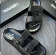 Goodiestores Men's Black Slip-On Sandals - 3