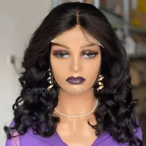 16" 5x5 Glueless Wig Bouncy Curl Human Hair