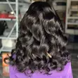16" 5x5 Glueless Wig Bouncy Curl Human Hair - 4