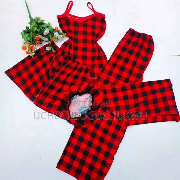 Kendra's Luxe Red Cotton Sleepwear - Brand New - 1
