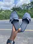 Hermes Female Palm Leather Slippers - 2
