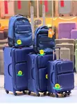 Set of 5 Fabric Leaves King Travel Bags - 2