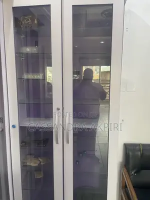 Makeup Station with Display Shelves