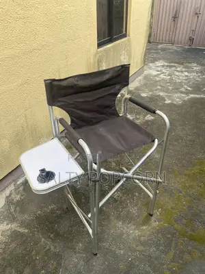 Standard Foldable Makeup Chair with Side Table
